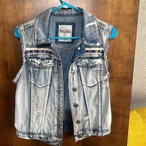 Denim Vest - Great condition - MUDD Brand - Size L